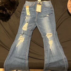 Wax Jean Blue Flare Jeans